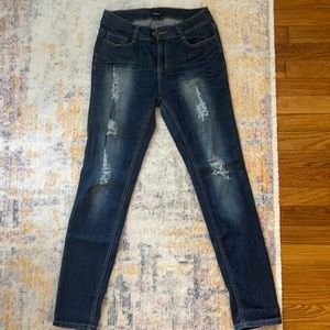 Mindcode brand jeans. Size 7. Dark with light wash